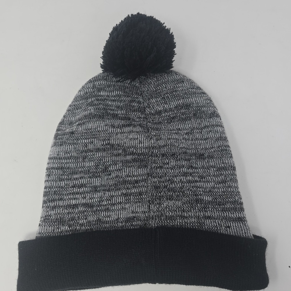 Yamaha Logo Outdoor Knit Beanie Hat Black And Gray One Size - Picture 4 of 5